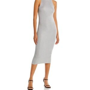 A.L.C silver midi dresss